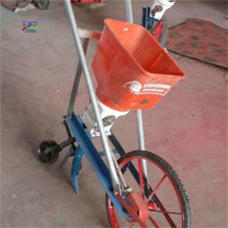 手扶人力播种机 自动花生种子点播机 多功能手推谷物施肥播种器