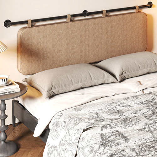 床头软靠榻榻米靠背新款棉麻美学