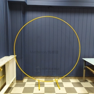 iron ring arch Wedding props background circle arch flower o