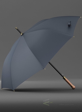 New Wooden Handle Umbrella Strong Windproof Big Golf Rain Um