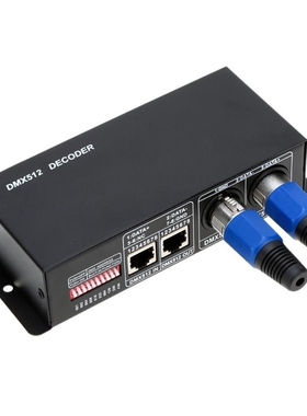 DC12V-24V DMX512 4CH*4A Decoder RGBW LED Controller 4 Channe