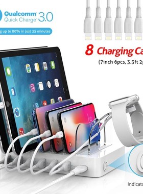 Soopii Quick Charge 3.0 60W/12A 6 Port USB Charging Station