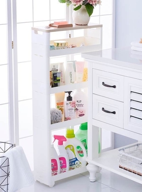 Household kitchen plastic narrow landing shelf can stack