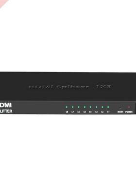 1x8 HDMI Splitter Audio Video Distributor Amplifier Support