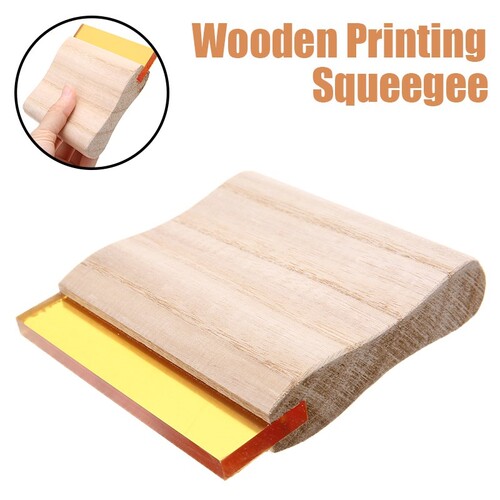 10/20/30cm Wood Handle Silk Screen Printing Squeegee Blade W
