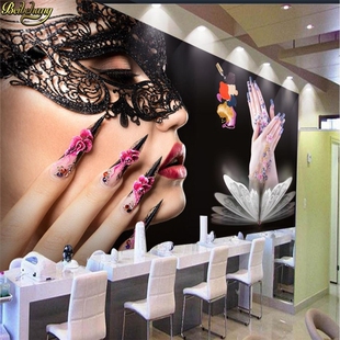 beibehang Custom photo wallpaper murals beauty salon nail d