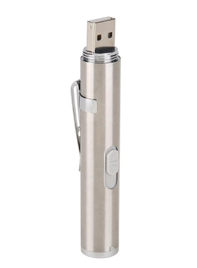 2 in1 USB Rechargeable LED Flashlight Mini LED Torch Waterp