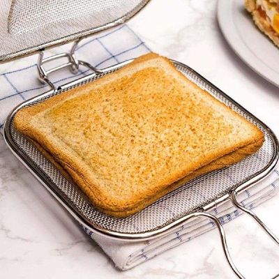 Stainless Steel Grilling Net Bread Sandwich Breakfast