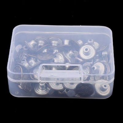 50 Sets Snap Fasteners Spring Press Studs Buttons Sew on