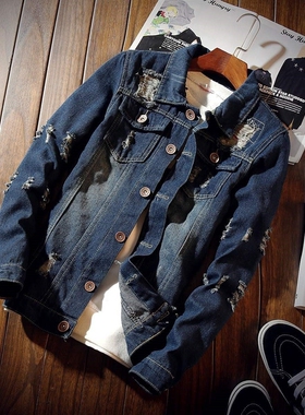 Mens Denim Jacket Men Jeans Jackets Outerwear Denim Coat