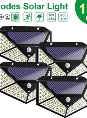 Solar-Light Motion-Sensor Garden-Decoration Powered 100 Led