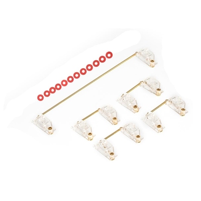 DUROCK Transparent Gold Plated PCB Screw in Stabilizers 2u