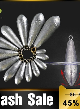Drop Water Lead Sinkers Swivels Fishing Lead Weight Fishing