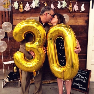 32inch 1Pcs Foil Balloon Number 0 1 2 3 4 5 6 7 8 9 Boys Gir