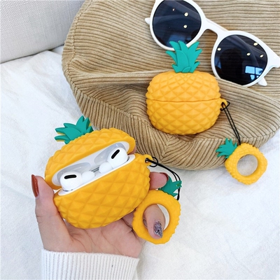 3D Kawaii Pineapple Case For Airpods Pro 3 Case Silicon Case
