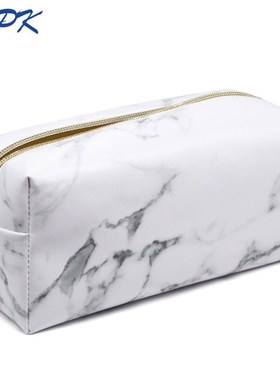 Hopk Marble Pencil Case for Girls Boy Pencilcase Makeup Sto