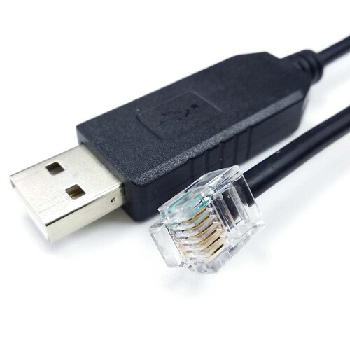 USB RS232 to rj11 for Keyence PLC HMI PC Link Console Confi