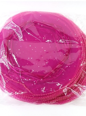 300pcs diameter 35cm rose red Round Sachet Organza Bag Draws