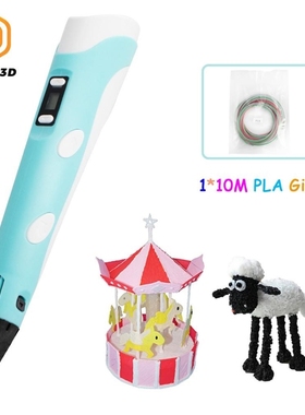 3D Printer Pen LED Screen DIY Pen PLA Filament Creative Toy
