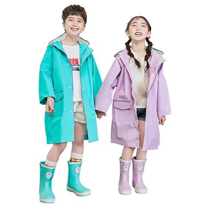 Kids Very Thick Rain Coat Outdoor Waterproof Raincoat Child