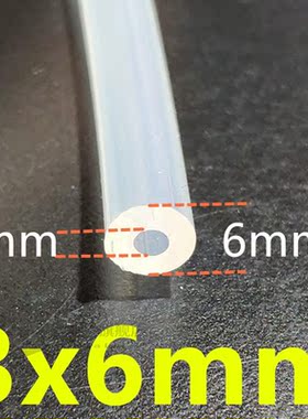 1 Meter 27 sizes 6mm to 44mm Food Grade Transparent Silicone