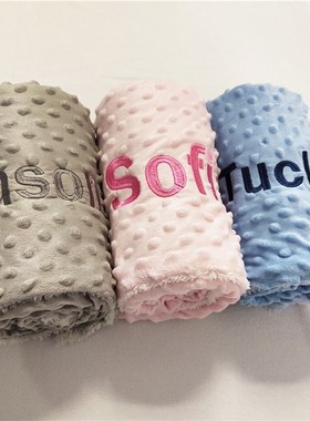 Name Personalised Newborn Baby Blanket Swaddling Baby Beddin