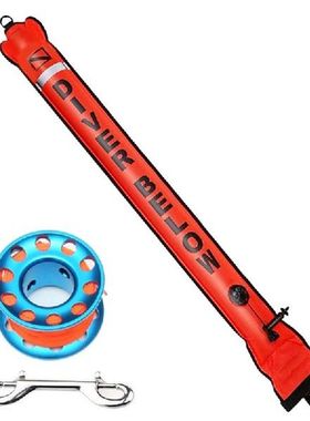 180X15cm SMB Surface Marker Buoy With 100Ft Finger Spool