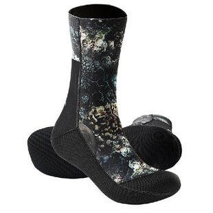 Diving Socks 3Mm Neoprene Diving Socks Camouflage Beach
