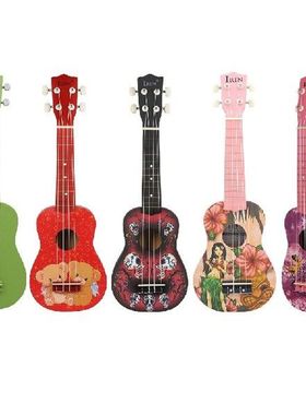 Ukulele 21 inch Ukulele Soprano 4 Strings Hawaiian Guitar