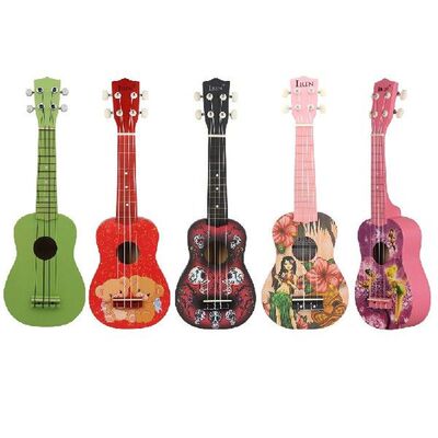 Ukulele 21 inch Ukulele Soprano 4 Strings Hawaiian Guitar