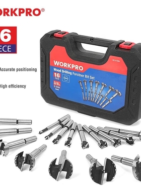 16PC Forstner Drill Bits Set 6mm-50mm Wood Drill Bits 40CR S