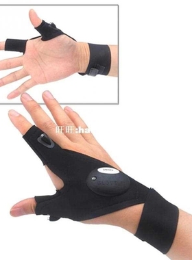 1pcs Special Design Outdoor Fishing Strap Fingerless Gloves