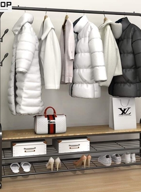 indoor drying rack floor home balcony clothes rail simple