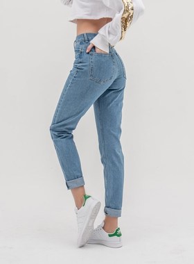 luckinyoyo jean woman mom jeans pants boyfriend jeans for wo