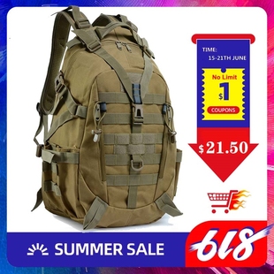 40L Camping Backpack Military Bag Men Travel Bags Tactical