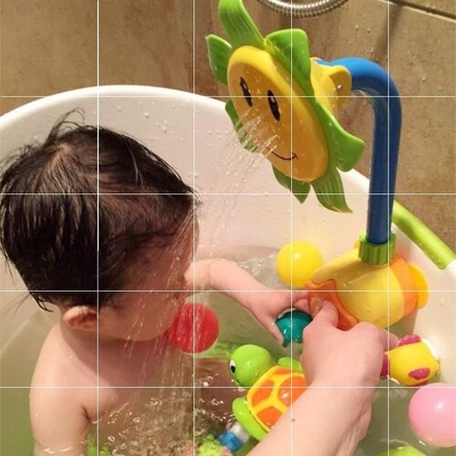 Sunflower children electric bathtubs bath  spray water