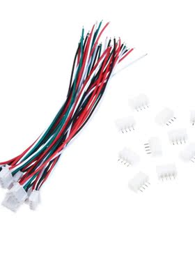 10 Set  Micro JST XH 2.54mm 4 Pin Connector Plug With 24