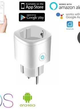 WiFi Smart Plug Outlet EU Smart Plug Tuya SmartLife Remote C