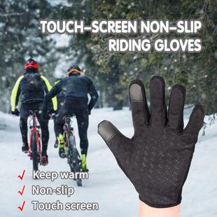 Winter Cycling Gloves Bicycle Warm Touchscreen Full Finger