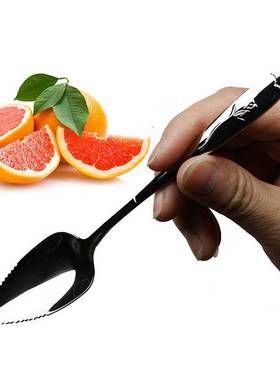 Long Handle Stainless Steel Spoons Fruit Grapefruit Spoon Mi