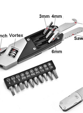 Screwdriver bit set Mini multifunction Adjustable Wrench he
