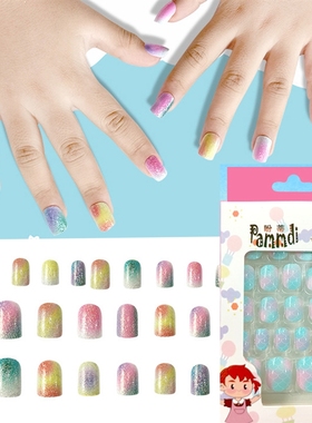 Colorful Baby False Nail Tips Lovely Press On Fake Nails Se