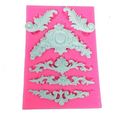 High Quality Sculpted Vintage Flower Lace Silicone Fondant