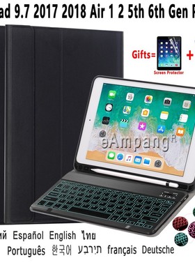 iPad 9.7 2017 2018 Air 1 2 5th 6th Generation Pro 9.7 Case w