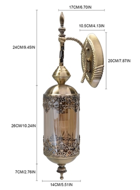 Artpad Vintage Nordic Wall-Sconces Led Loft Lamp Fixture Bed