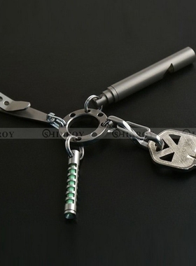 Suspension Clip+Stainless Steel UFO Buckle Set Keychains Min