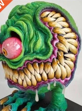 Angry Big Mouth Resin Statue Fine Workmanship Craft