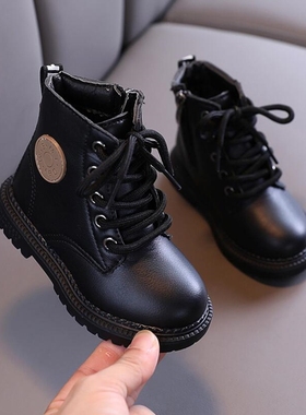 Botas de moda para ni?os, zapatos de cuero para oto?o e in