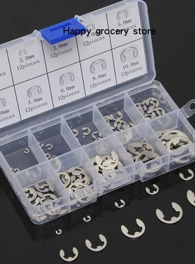 120pcs 304 eclip retaining snap ring circlip kit 15mm to 1