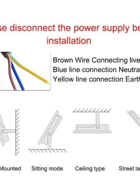 LED Floodlight Outdoor Spotlight 50W Wall Washer Lamp Reflec
